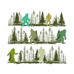 Bigfoot out in the Forest T-Shirt