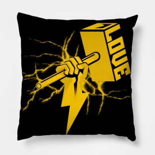 Love in Thunder Hand Pillow