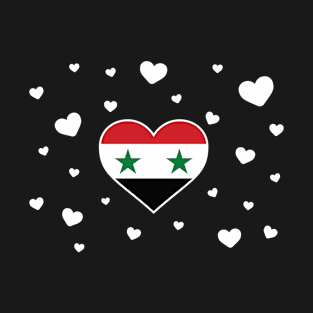Syria  love flag heart designs T-Shirt