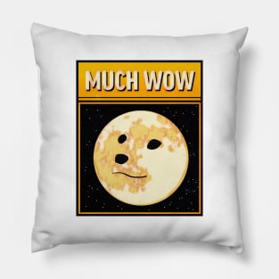 Crypto Dog likes the Moon Pillow