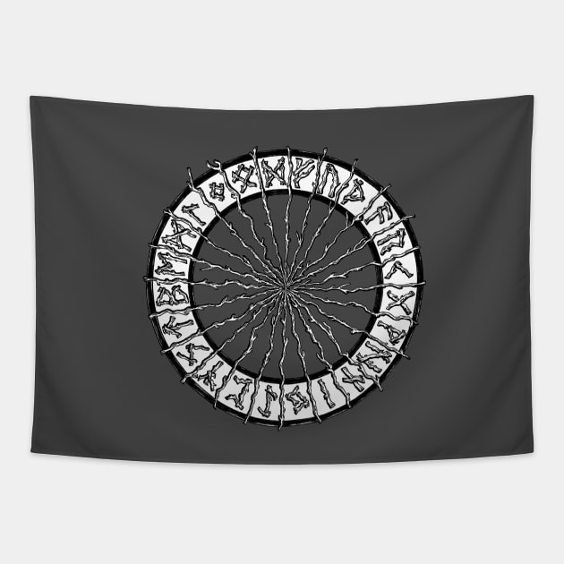 Runes Tapestry by NicoleWhelan