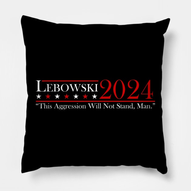 Lebowski Sobchak 2024 For President Pillow by Palette Harbor