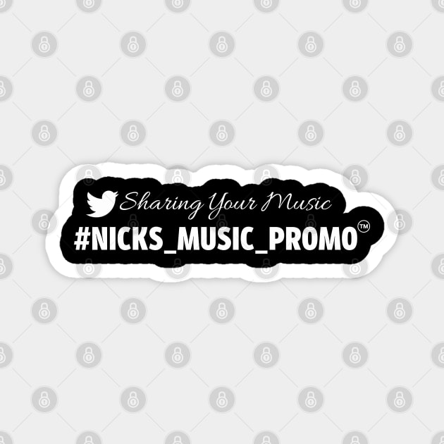 Nicks Music Promo Magnet by ArtsyStone