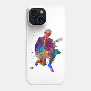 Men playing electric guitar Phone Case