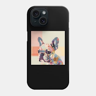 Retro French Bulldog: Pastel Pup Revival Phone Case