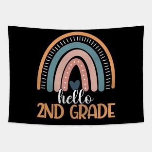 Rainbow Hello Second Grade Back To School 2nd Grade Teacher Tapestry