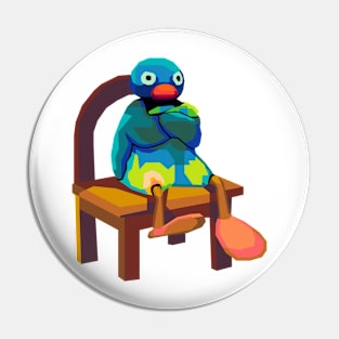 Angry Pingu Meme Pin