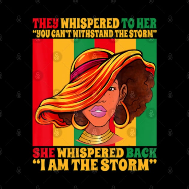 Black Girl African American Black History I Am The Storm by marchizano