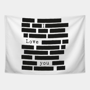 I Love You - Redacted Design Tapestry