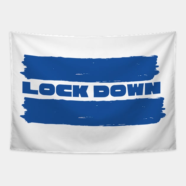 Blue Lock Down Design Tapestry by Random store 