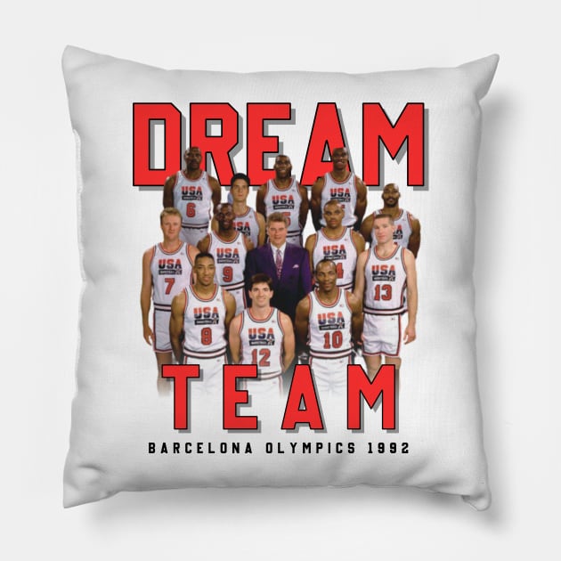 Dream Team Aesthetic Tribute 〶 Pillow by Terahertz'Cloth