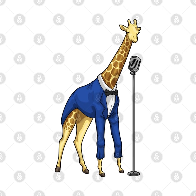 Giraffe Singer Microphone Music by Markus Schnabel