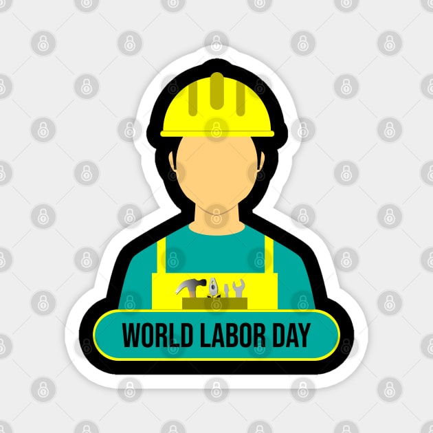 World Labor day Magnet by Khenyot