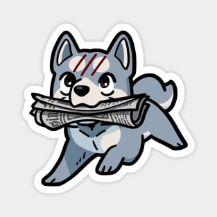 Silver Fang Magazine Magnet