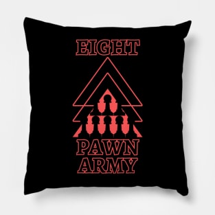 Chess - Eight pawn army Pillow