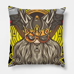 Gift for Nordic Mythology Viking Vallahalla Lovers Odin Pillow