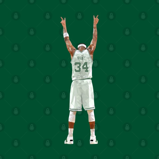 Paul Pierce Celebration Low Poly by rattraptees