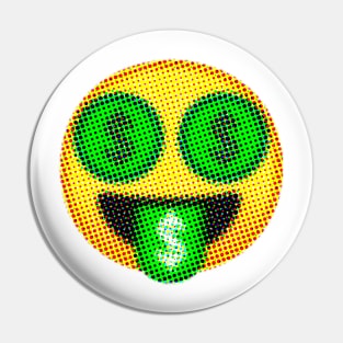 Emoji: Rich (Money-Mouth Face) Pin