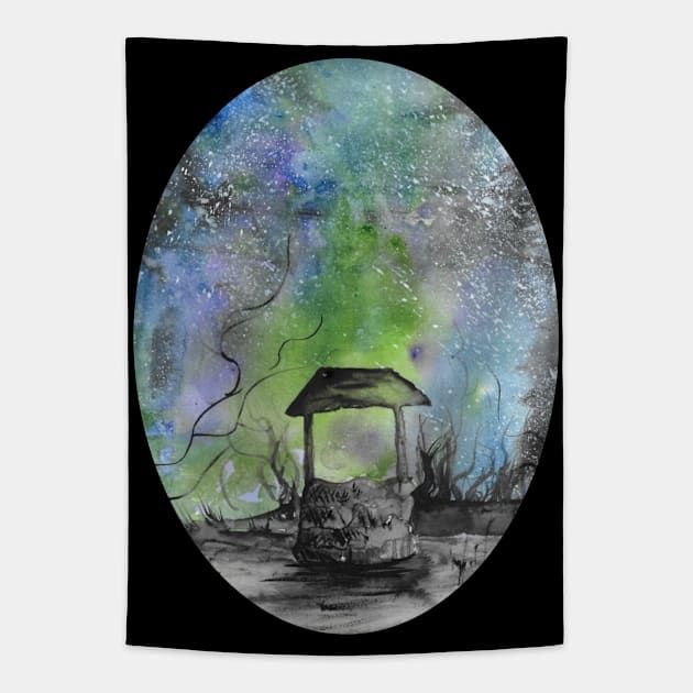 The color that burns - Lovecraftian inspired art and designs Tapestry by STearleArt