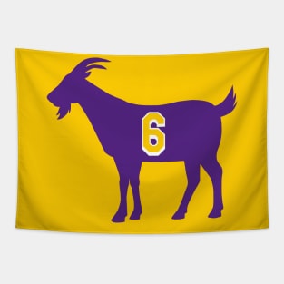 Los Angeles GOAT - number 6 - Purple Tapestry