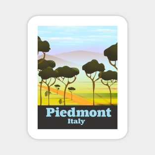 Piedmont Italy travel poster Magnet