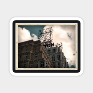 Hotel neon sign in Manhattan, NYC - Kodachrome Postcard Magnet