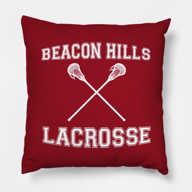 Beacon Hills Lacrosse Pillow by saniday