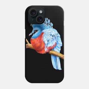 Victoria Crowned Pigeon Phone Case