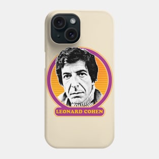 Leonard Cohen // Retro 1970s Style Fan Design Phone Case