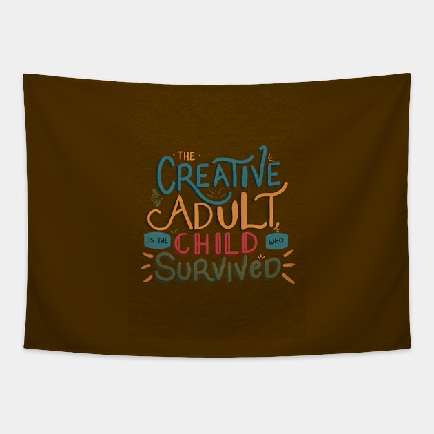 Creative adult Tapestry by GabCJ