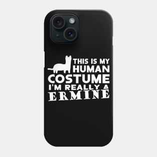 Ermine costume marten ferret motif fan Phone Case