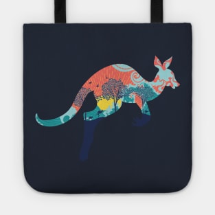 Landscape with kangaroo Tote