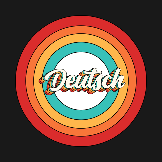 Deutsch Name Shirt Vintage Deutsch Circle by Nikkyta