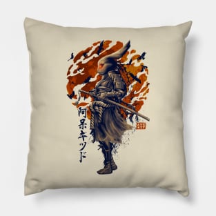 Rabbit Girl Samurai Pillow