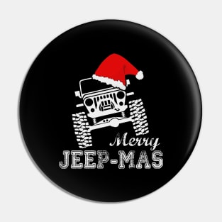 Merry Jeep-mas Merry Christmas Jeep Lover Jeep Christmas Jeep Santa Pin