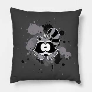 Racoon print Pillow