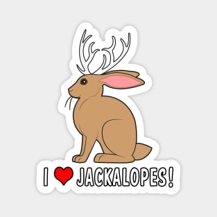 I Love Jackalopes! Magnet