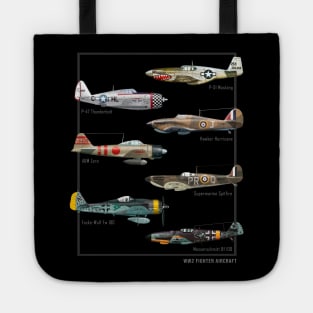 WW2 Fighter Aircraft Warbirds Tote