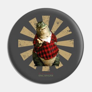 Earl Sinclair Retro Japanese The Dinosaurs Pin