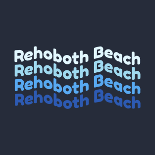 Rehoboth Beach Wave Design T-Shirt