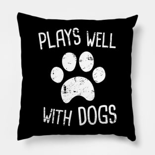 Funny Dog Walking Gift For Dog Walker Pillow