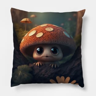 Mighty Cute Little Mushroom Pillow