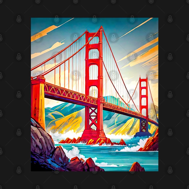 Golden Gate Bridge by ArtFactoryAI