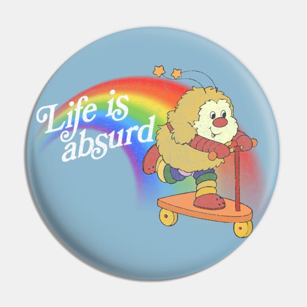 Life Is Absurd / Existentialist Meme Design Pin by DankFutura