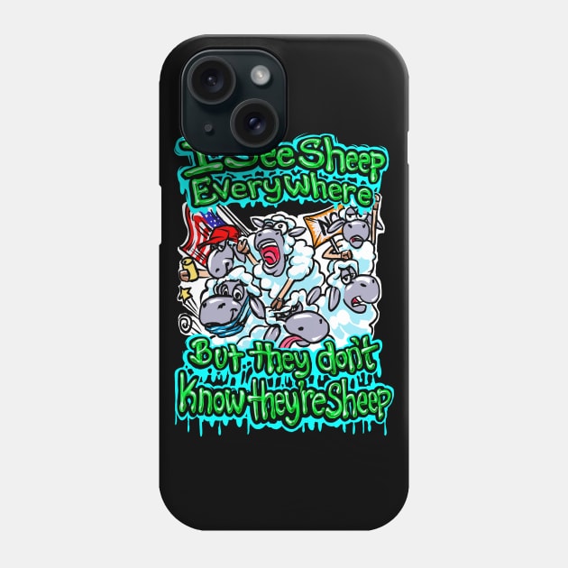 I See Sheep Phone Case by Shawnsonart