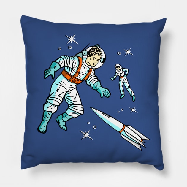 Space Boy Pillow by Wright Art