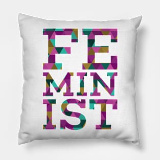 Feminist Geometric Pillow