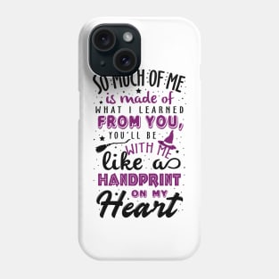 Wicked. Handprint on my heart. Phone Case