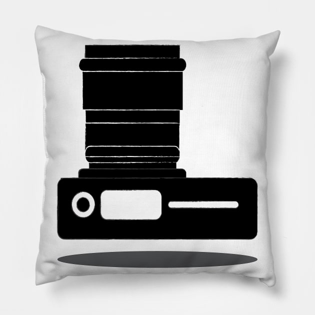 camera vector Pillow by Art Farabi
