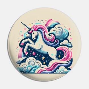 Unicorn Graphic Pin